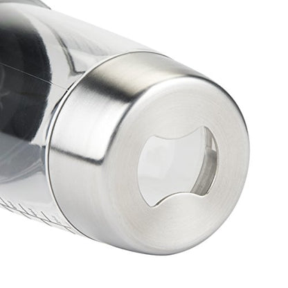 Host All in One Cocktail Shaker Set with Measurements, Reamer, Bottle Opener, Strainer and Jigger for Cold Brew Cocktails, Home Bar, Bartending, Camping, Picnic, Outdoor Party, On the Go, 18 oz - style: All in One Shaker