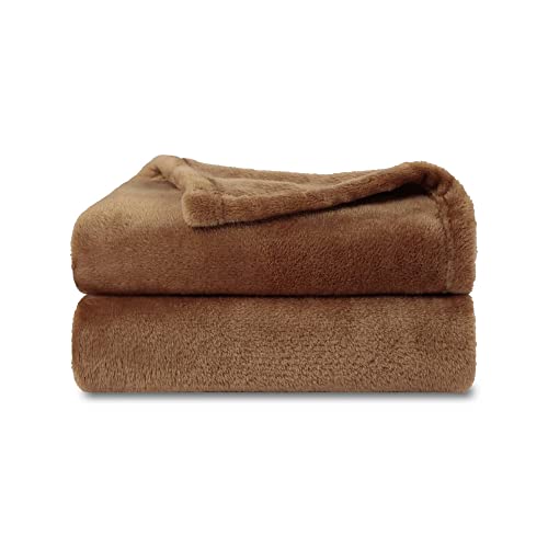 NANPIPER Baby Blankets, Super Soft Fleece Fuzzy Blanket for Toddler, Luxury Cozy Lightweight Microfiber Plush Blanket-Throw Size 30"x40",Coffee Brown Small - color: Coffee Brown, size: Small