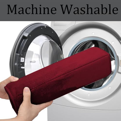 Bathroom Rugs Set 2 Piece Memory Foam Bath Rugs Non-Slip Bath Mat,Washable Room Mats,Absorbent Shaggy Rugs Super Soft Kitchen Mats, Batroom Carpets for Bathroom,Tub,Shower Home Decor（Burgundy）