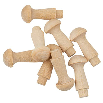 Birch Micro Shaker Pegs | 1-1/8" x 7/16" | Pack of 20 | Wood Pegs for Hanging | Coat Rack Pegs | UA-36-BWSP - size: 1-1/8" x 7/16"