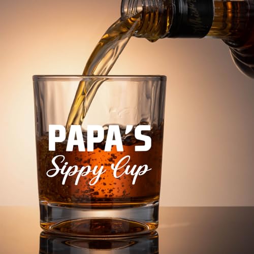Ithmahco Papa Father Day Gift: Papa'S Sippy Cup Whiskey Gifts For Men - Cool Christmas & Father Day Gifts From Grandkids - color: papa cup