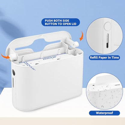Countertop Paper Towel Holder Dispenser,White-M | Commercial Paper Towel Dispenser,Multifold Trifold Z-Fold Paper Towel Holder,Napkin Holder Dispenser - color: White-m
