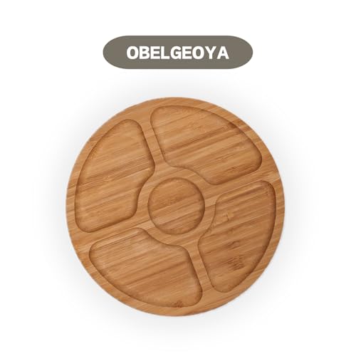 9.5" Round Acacia Wood Serving Board - Circle Food Serving Tray for Kitchen Appetizers, Wooden Cutting Chopping Board for Meat, Vegetables, Bread, Charcuterie, Cheese Board - size: 9.5" Round Acacia