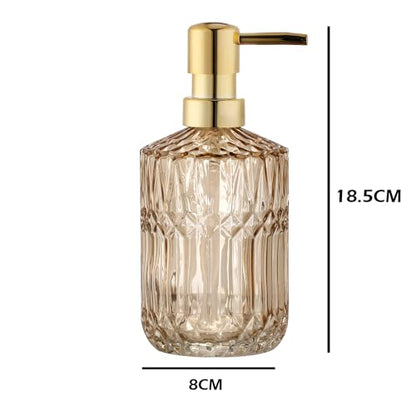 YunNasi Soap Dispenser with Pump Refillable | Liquid Hand Soap Dish Soap Dispensers for Bathroom Counter, Kitchen Sink, Amber - color: Amber