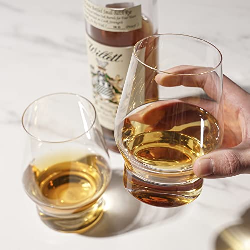 Viski Whiskey Glasses with Heavy Footed Base - Crystal Tumblers for Scotch, Bourbon, Cocktails - 18.5 Oz Set of 2 - style: Heavy Footed Whiskey Glasses