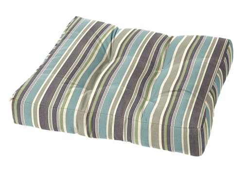 Cushion Source Tufted Ottoman Cushions, 21"X 17" Indoor and Outdoor Durable Tufted Cushion Made with Fade Resistant Sunbrella Fabric, Sunbrella Brannon Whisper - color: Sunbrella Brannon Whisper
