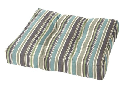 Cushion Source Tufted Ottoman Cushions, 21"X 17" Indoor and Outdoor Durable Tufted Cushion Made with Fade Resistant Sunbrella Fabric, Sunbrella Brannon Whisper - color: Sunbrella Brannon Whisper