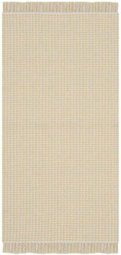 SAFAVIEH Montauk Collection Accent Rug - 2'3" x 4', Ivory & Yellow, Handmade Flat Weave Boho Farmhouse Cotton Tassel Fringe, Ideal for High Traffic Areas in Entryway, Living Room, Bedroom (MTK340E) - color: Ivory/Yellow, size: 2'3" x 4' (Rectangular)