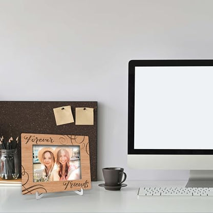 YSTEP Best Friend Frame - Gifts for Best Friends - 4x6 Wooden Display - Long Distance Friendship - style: Style 5