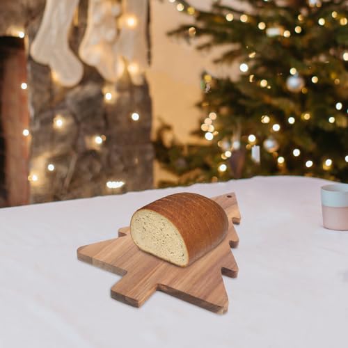 Christmas Tree Charcuterie Board Kitchen Cutting Chopping Charcuterie Board Platter for Butcher Block Cheese and Vegetables