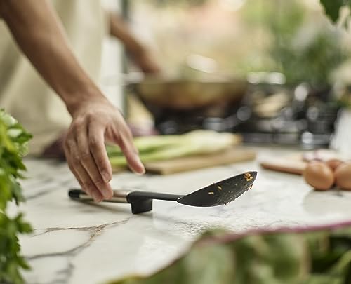Joseph Joseph Elevate Silicone Solid Spoon, BPA Free, Heat Resistant Non Stick Kitchen Utensil, Weighted Stainless Steel Handle - style: Spoon