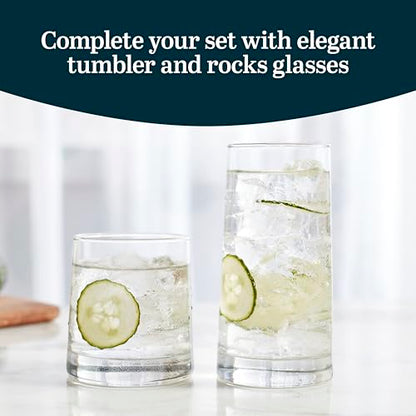Libbey Cabos 16-Piece Rocks and Tumbler Glasses Set, Angled Glass Cups Set for Water, Juices, and More, Dishwasher-Safe Modern Glassware - color: 08 - Cabos