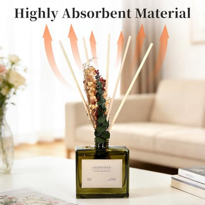 100 PCS Reed Diffuser Sticks, 11 Inch Fibre Diffuser Replacement Stick for Essential Oil Diffuser Refill, 4 mm Thick Aroma Diffuser Sticks for Home Office Bathroom Bedroom, Black & Primary - color: Black & Primary