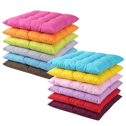 12 Pcs Square Floor Cushions for Classroom 15.7" Large Meditation Cushion Flexible Seating Floor Cushions Floor Pillows for Kids Sitting Pillows for Adults Yoga Living Room Chair Tatami Balcony