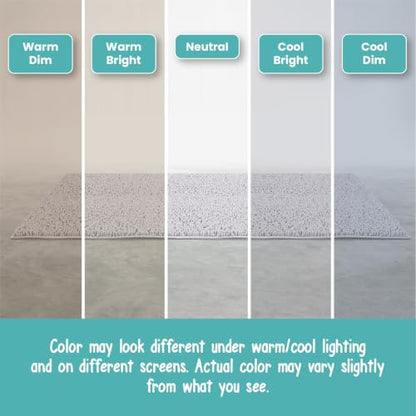 Standard 3pc Non-Slip Shaggy Chenille Bathroom Mat Set, Includes 24"x21" U-Shaped Contour Toilet Rug, 34"x 21" Bathmat and 1 Toilet Lid Cover, White - color: White, size: 24''x21’’, 34’’x21’’ and TLC (Set)