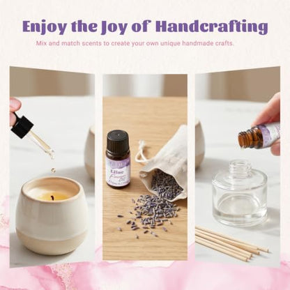 EUQEE 36 Pcs Fragrance Oil Gift Set-36x0.17Fl Oz Gift Box for Women & Men | Premium Scented Oils for Diffuser, Candle & Soap Making, Long-Lasting Aromatherapy Essential Oils for DIY Home Fragrance - color: 36pcs Fragrance Set