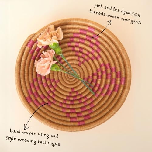 Small African Bowls for Home & Office, 7" Wide, Multicolor, Set of 4pcs - color: Multicolor (4pcs)
