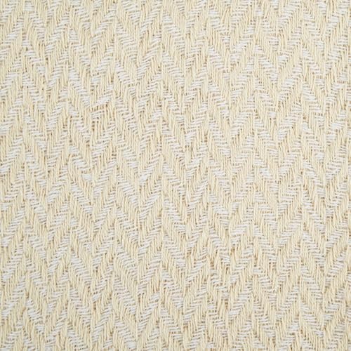 DII Modern Zig Zag Throw Blanket Woven Cotton, Hand-Knotted 2.5" Fringe, 50x60, Natural - color: Natural, size: 50x60"