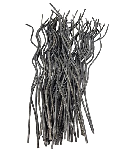 11 inch Wavy Rattan Reed Diffuser Sticks 50PCS Natural Rattan Fragrance Aromatherapy Volatile Replacement RefillEssential Oil Aroma Diffuser Replacements Sticks for own Space (50PCS, Black) - color: Black