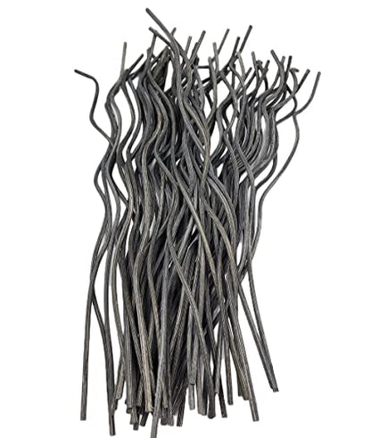 11 inch Wavy Rattan Reed Diffuser Sticks 50PCS Natural Rattan Fragrance Aromatherapy Volatile Replacement RefillEssential Oil Aroma Diffuser Replacements Sticks for own Space (50PCS, Black) - color: Black