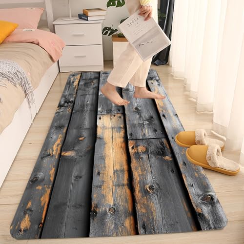 Non-Skid Low Pile Sponge Foam Door Entry Rug for Bathroom Mat | Separate Tub Shower Skid Proof, Home 3D Optical Illusion, Non Slip Bath Mats Welcome Mat, 47 x 17.5 inches - color: Multi16