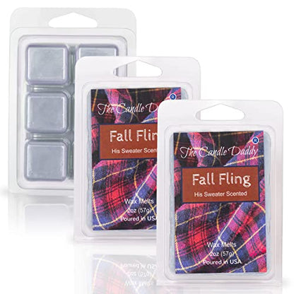Fall Fling - "His" Sweater Scented Wax Melt - 1 Pack - 2 Ounces - 6 Cubes