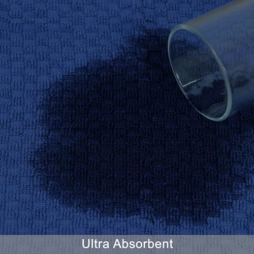 COTTON CRAFT Euro Spa Waffle Weave Bath Sheets - Set of 2 Blue Towel Sheets | Pure 100% Ringspun Cotton Oversized Luxurious Towel Set - Soft Plush Super Absorbent Low Lint Quick Dry - 35 x 70 inches - color: Blue, size: 2 Pack Bath Sheet