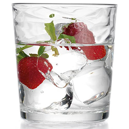 Glaver's Whiskey Glasses 13 oz Set of 4 Old Fashioned Glasses | Barware, For Whisky, Scotch, Bourbon, Liquor, Juice, and Cocktails - size: 13 Ounces (4 Count)