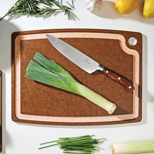 Epicurean Gourmet Series Cutting Board, 17.5-Inch by 13-Inch, Nutmeg/Natural | Juice groove, Microplastics free, dishwasher safe, lightweight reversible design, knife friendly, heat resistant, USA made - color: Nutmeg/Natural, size: 17.5"L x 13"W