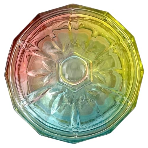 Colorful Crystal Glass Candy Snack Barrel Storage Jar Embossed Luxury Cookie Buffet Canister With Lids Jewelry Box Jar Biscuit Containers - color: Treasure Box-02