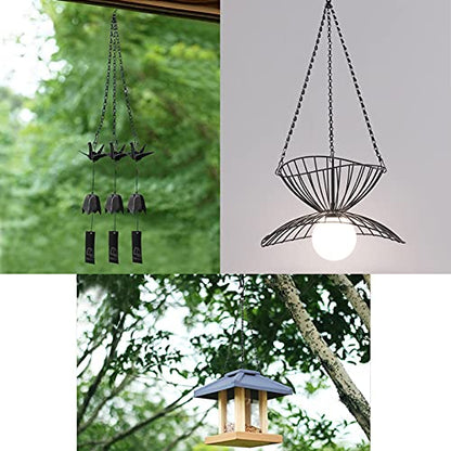 Benvo 24 inch Long Hanging Chains for Plants Flower Pot Basket Chains 3 Point Replacement Chain Hangers for Lanterns, Bird Feeders, Planters and Other Ornaments (Pack of 3) - size: 24 inch Long