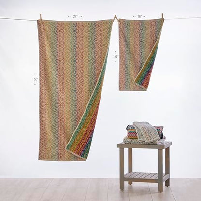 SKL Home Rhapsody Jacquard Bath Towel, Multi - color: Rhapsody, Multi, style: Bath Towel