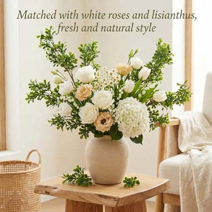 Yinder 6 Pack 27.7 Inch Artificial Eucalyptus Stems Realistic Fake Greenery Plants Eucalyptus Leaves Plant Branches Decorative for Vase Arrangements Home Farmhouse & Boho Decor Wedding Bouquets