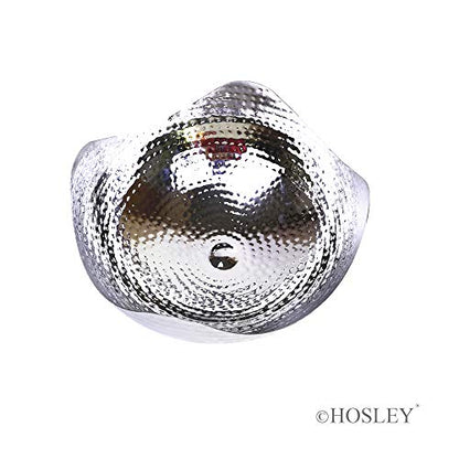 Hosley 10" Long Silver Finish Metal Bowl Modern Elegance for Serving and Decor Contemporary Accent for Stylish Homes Sophisticated - size: 10" Long x 1 count