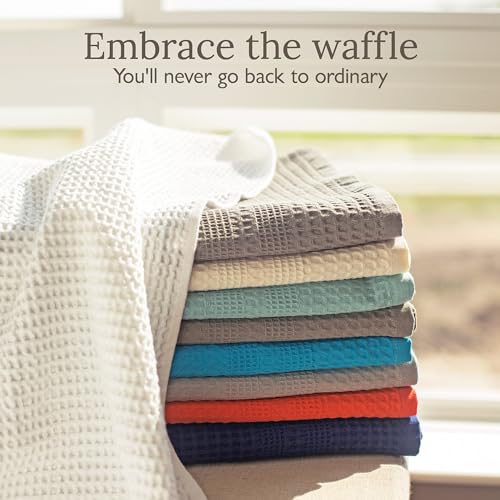 GILDEN TREE Waffle Bath Sheet Large Bath Towels Quick Dry Thin Body Towels, 40x80 Oversized Bath Towels for Adults, Classic Style (White) - color: White, size: Bath Sheet