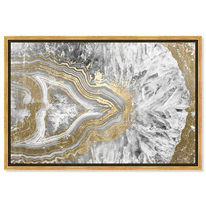 The Oliver Gal Artist Co.Abstract Framed Wall Art Canvas Prints 'Agate Geode Crystal' CrystalsAbstract Framed Wall Art Canvas Prints 'Agate Geode Crystal' Crystals54" x 36"Gold Frame1.0Count - size: 36"L x 54"W, style: Gold Frame
