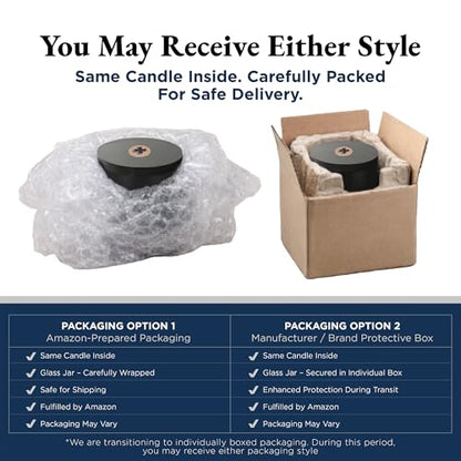 Manly Indulgence Black Tuxedo Candles for Men, 2 Wick, 16.5 oz, Premium Soy Blend Wax, 60H Burn, Candles for Home Scented - Made in The USA - size: 16.5 Oz - 2 Wick Classic+