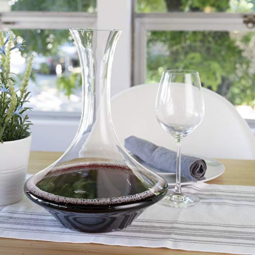 Spiegelau Authentis Crystal Wine Decanter, Modern Carafe for Red and White Wine, Elegant Glass Pitcher for Wedding Gifts, Housewarming, Home Bar Accessories, 53 oz (1.5 Liters), Set of 1 - style: 1.5 L Decanter