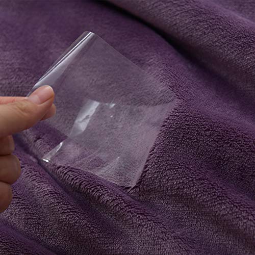 NANPIPER Couch Blanket Reversible Sherpa Flannel Blanket Ultra-Soft Plush Warm Fleece Microfiber (60"x80",Cassis Purple) - color: Cassis Purple, size: Twin