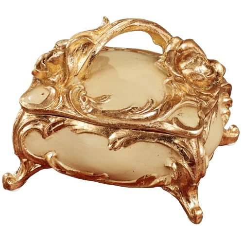Touch of Class Eliza Rose Covered Box Ivory/Gold