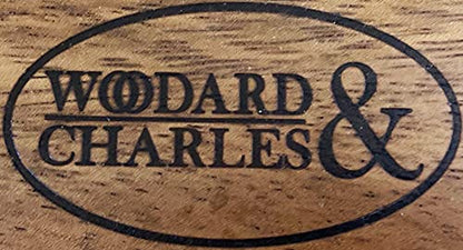 Woodard & Charles Wood 6 Serving Boards with Stand, 7 Pc Set, Walnut Stain | Six Wood Serving Boards on a Display Stand; Serve Sushi, Cheese, Charcuterie, Appetizers and Small Bites for Any Party - color: Walnut, size: 7 Piece Set
