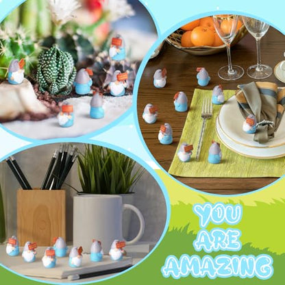 24 Pcs Mini Resin Gnomes Figurines Miniature Tiny Fairy Gnomes Figurines Inspirational Appreciation Gnome Statues with Motivational Word for Office Desk Table Employee Family Supplies(You Are Amazing) - color: Classic, style: You Are Amazing