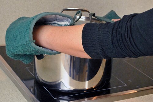 DII Basic Terry Collection 100% Cotton Quilted, Oven Mitt, Dark Green, 2 Piece - color: Dark Green, size: Oven Mitt