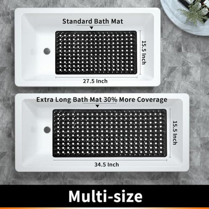 Yimobra Chenille Bathroom Rugs & Bath Tub Mat, Non Slip Extra Thick Soft Absorbent Bath Rug, Machine Washable Quick Dry Bath Mat for Bathroom Floor, Tub and Shower, Home Decor Accessories