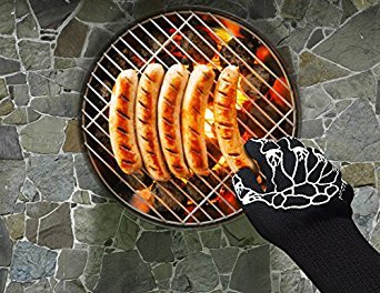 Heat Guardian Heat-Resistant Gloves Protect Up To 932; Oven Mitts, Pot Holders Features 5' Cuff