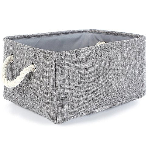 Large Storage Bins- Storage Baskets for Organizing Shelves, Basket Organizer for Closet Bookshelf Dog Toy Nursery Clothes Laundry Home Organization, Fabric Storage Cubes W/Handles - color: Grey, size: Large - 15.7Lx11.8Wx8.3H