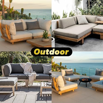 Custom Bench Cushions - Choose Your Firmness (Soft/Medium/Firm), 90+ Waterproof & Scratch-Resistant Fabric Options, 6 Stylish Designs for Indoor/Outdoor Furniture