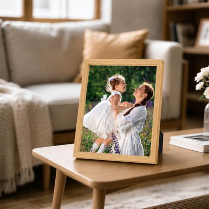 Shadow Box Frame 8"x 10" - 4 Pack Wood Deep Shadowbox with Glass Shadow Boxes Display Cases Suitable for Photos, Dried Flowers, DIY Crafts Medals Picture Frames for Wall Tabletop (Wood) - size: 8x10-4pcs-wood