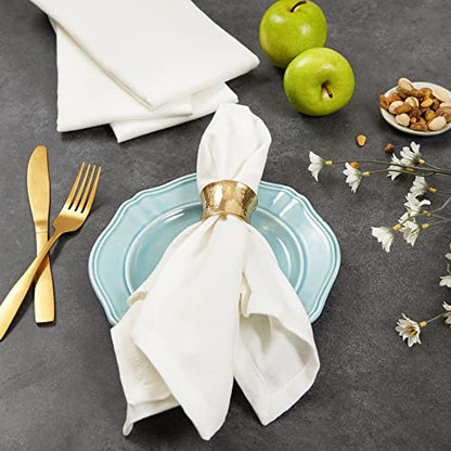 DII Variegated Tabletop Collection, Napkin Set, 20x20, Off-White, 6 Piece - color: Off-white, size: 20" x 20" (Set of 6)