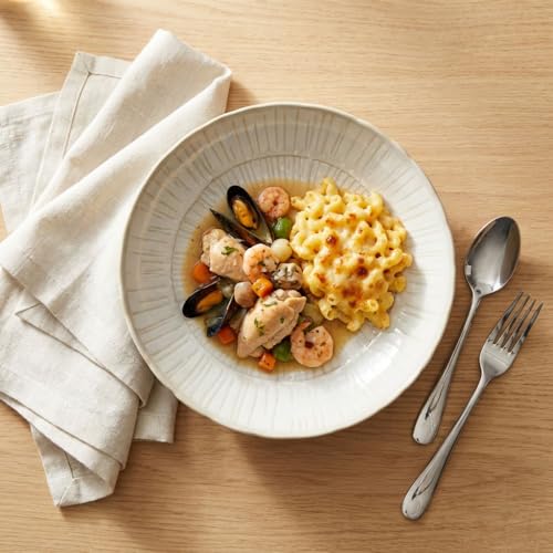 7.9-inch round dinner plates (4-pack), ceramic salad plates, dinner plate set, appetizer plates, suitable for salads, appetizers, desserts, and fruits. - color: White5